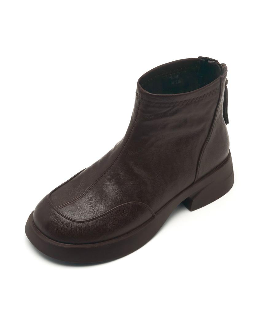 Spur Colin Round Edge Ankle Boots 4.5Cm -Va9067 (2Color)