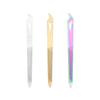 Stainless Steel Double-Sided Nail File with Pointed Tip for Manicures and Buffing