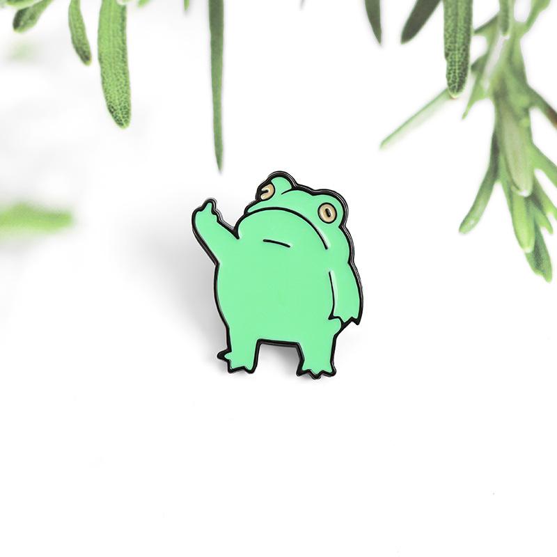 Kreativ Lustig Frosch Emaille Anstecker Abzeichen Reversnadel Rucksack Geschenke