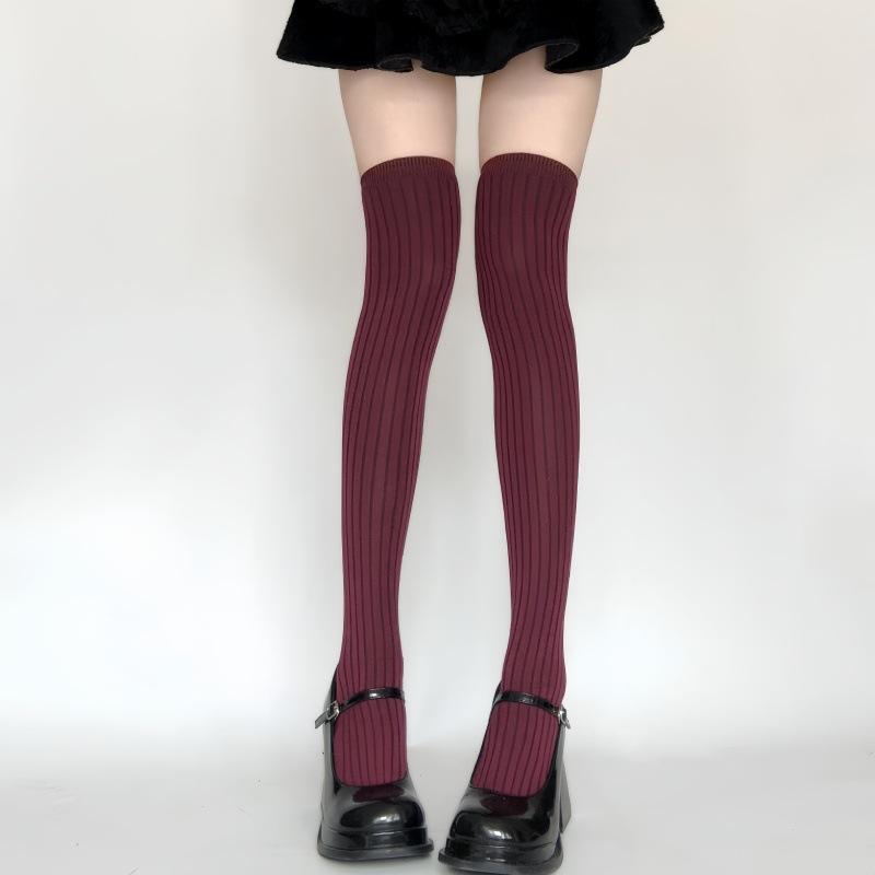 Calf Socks Women With Boots Stacking Socks Spring And Autumn Gray Boots Socks Jk Knee Socks Autumn And Winter Women