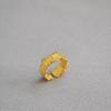 Bague ouverte en filigrane d'or coréen: Design moderne et tendance pour femmes