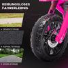 Electric Motorcycle for Children, 12V Kids Motorcycle with Training Wheels, Children's Vehicle with Horn and Start-Up Sound, 3 km/h, Pink