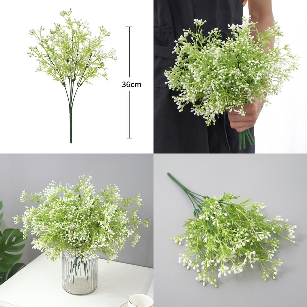 Snowberry Artificial Green Plant For Interior Decoration And Photographic Props