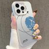 Silver Couple Heart Phone Case for iPhone 13/14 Pro/15 Pro Max/16 Pro/17