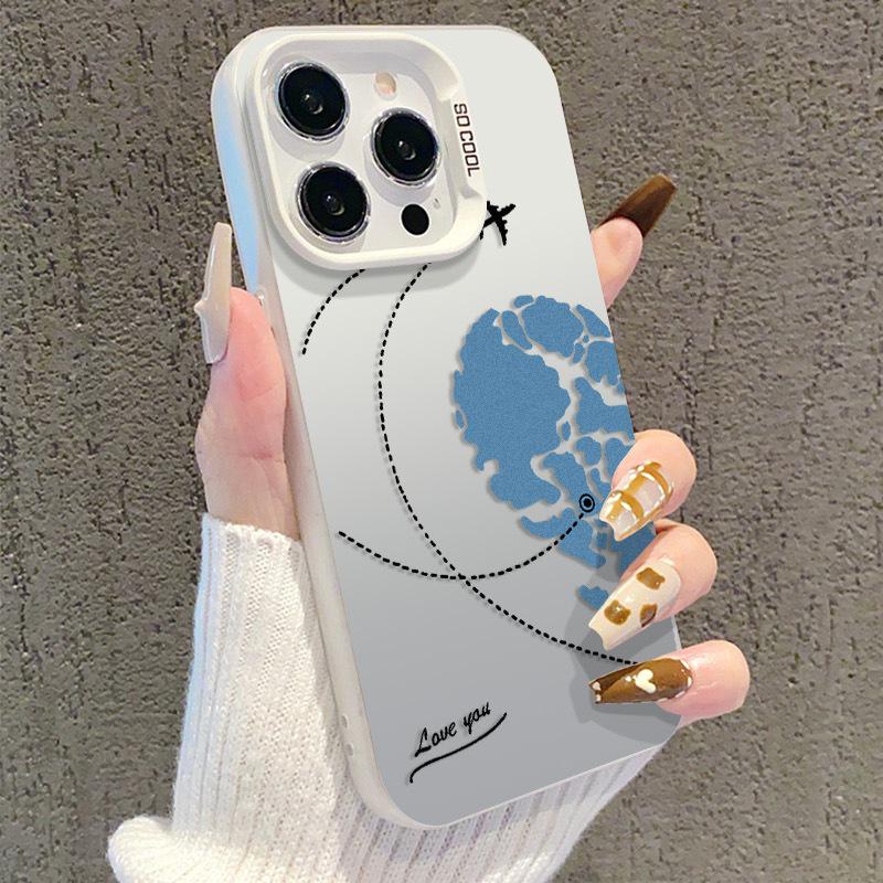 Silver Couple Heart Phone Case for iPhone 13/14 Pro/15 Pro Max/16 Pro/17