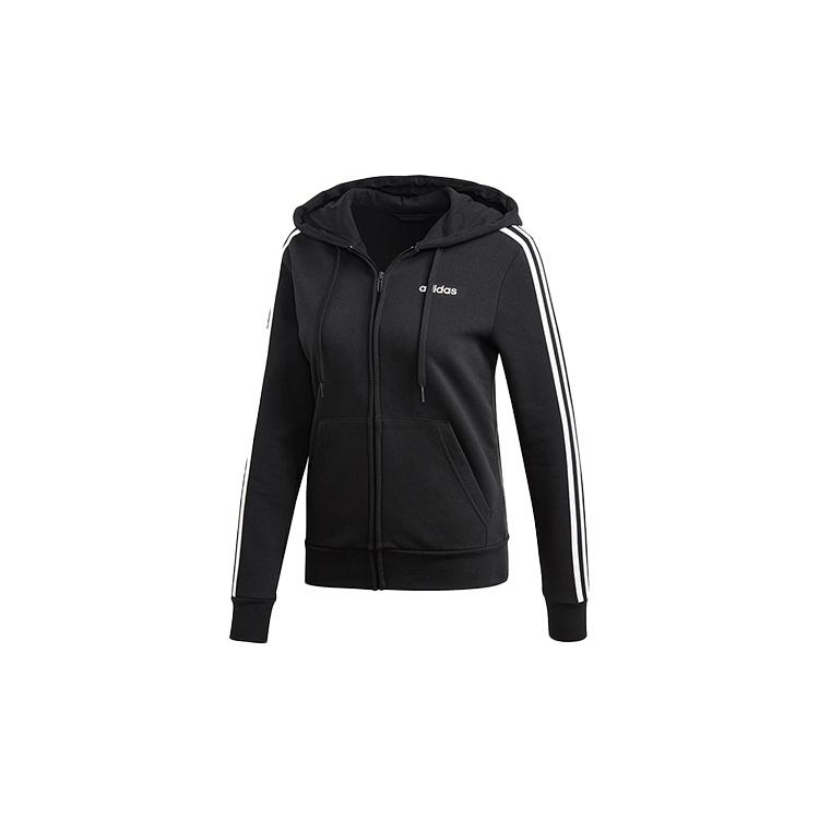 (WMNS) adidas Essentials 3-Stripes Fleece Hoodie Asia Sizing Black White Women s DP2412 XS