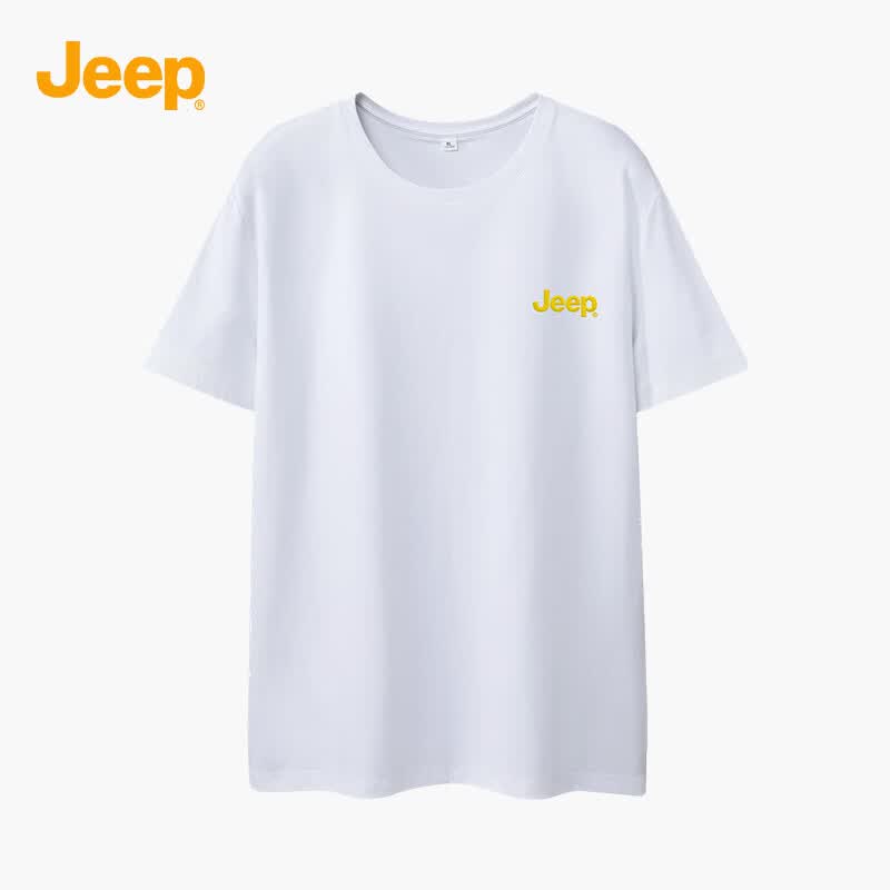 JEEP Men s Summer Cool-Feel Cotton Blend T-Shirt 3XL белый