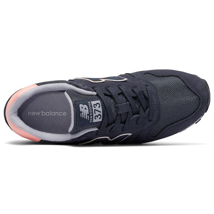 New Balance Nb 373 Trendy Versatile Fabric Low-Top Marathon Running Shoes Women Sneaker Navy-Blue WL373GN