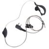 2 Way Radio Headset 2Pin Flexible Black Cable Headset with PTT Button G Shape for Kenwood KPG TH TK