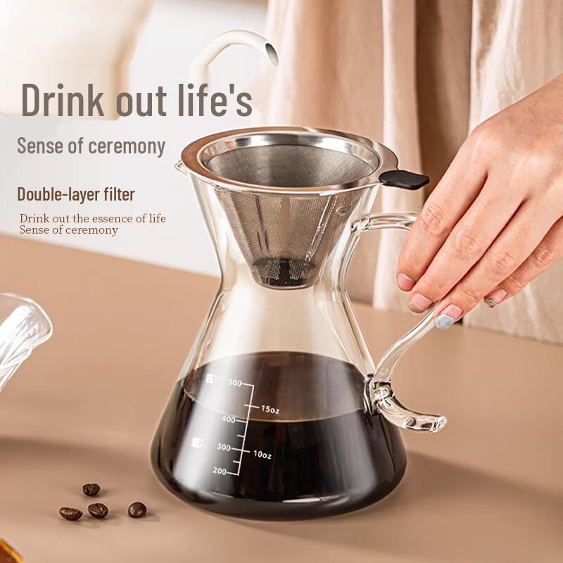 TEOTM Glass Pour Over Coffee Maker Set