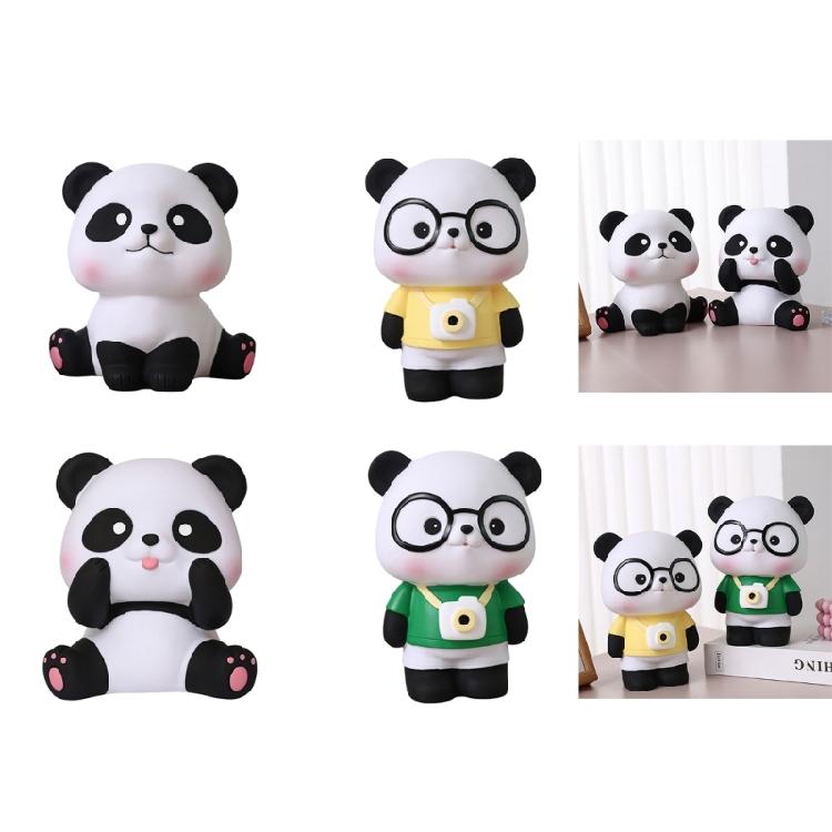 Convenient Coin Collector Animal Shaped Money Saving Jar Panda Piggy Banks Decor