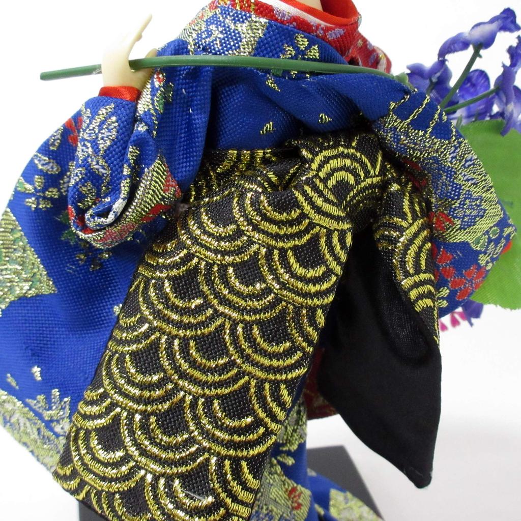 Japanese Fujimusume Figurine, Doll, 9-inch, (Wisteria Maiden), 303-026