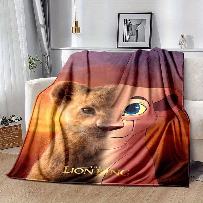 1pc The Lion King Printing Blanket - Soft, All-Season Throw for Office Blanket, Car, Travel