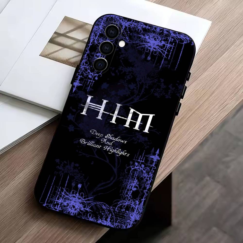 

HIM-R Razorblade Romance Phone Case For Samsung Galaxy A73,A72,A71,A70,A53,A52,A51,Others Soft Black Cover Samsung a52
