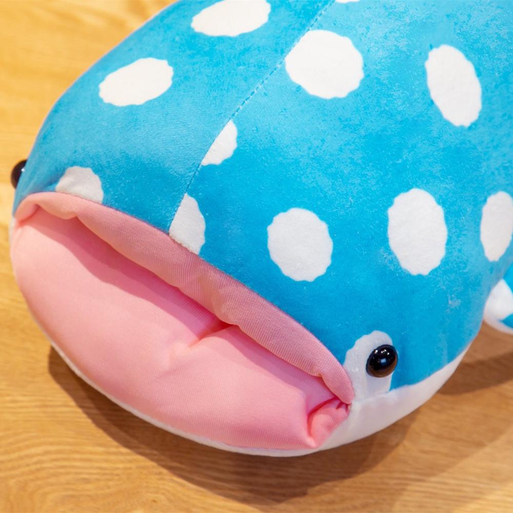55 /80cm Albastru Moale Ochi Mari Balenă Jucărie de Pluș Animal Marin Împăiat Rechin Păpușă de Pluș Pernă de Somn pentru Bebeluși Copii Jucării pentru Copil Cadou