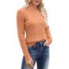 Women's Fashion Crew-neck Long-sleeved Casual Loose Pullover Sweater