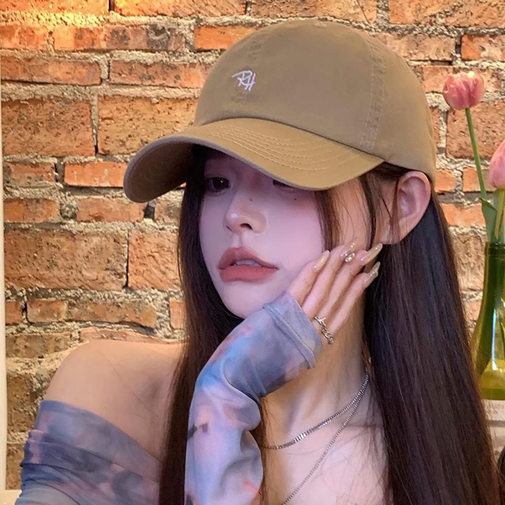 New Cotton Embroidery Letters Baseball Cap For Women Men Solid Color Adjustable Sunshade Hat Outdoor Hip Hop Sports Peaked Caps