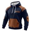 Men's Colorblock Sweatshirt Hoodie Men's Sports Large Size Casual Sweatshirt