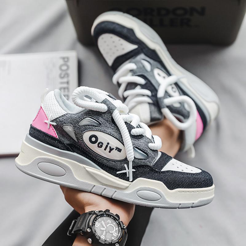 New Men Leather Shoes Casual Sneakers Spring Autumn Mens Vulcanized Shoes High Quality Breathable Comfortable Flat Lace Up