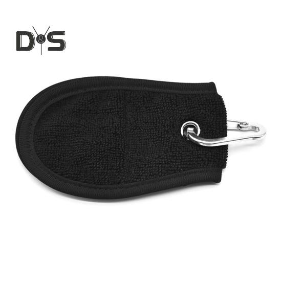 Prosop de minge de golf moale și absorbant, prosop mic de minge de golf cu clemă pentru saci de golf, accesorii de curățare a mingii de golf pentru jucători de golf