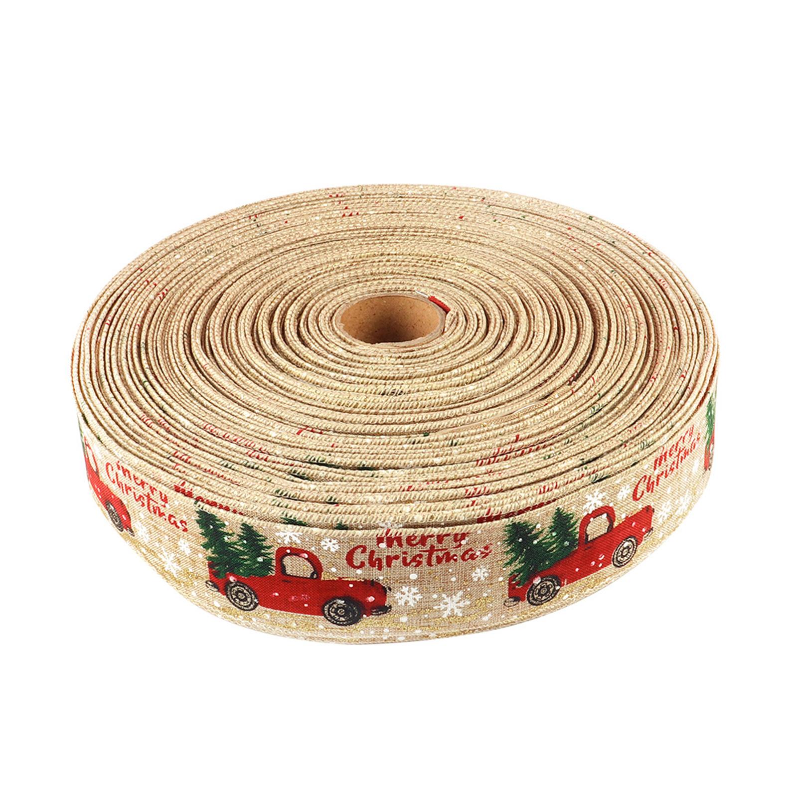 

Лента «сделай сам», отличная праздничная безопасная рождественская лента «сделай сам», рождественская елка, блестящая декоративная лента с принтом, декоративная лента для дома 5 m оранжевый