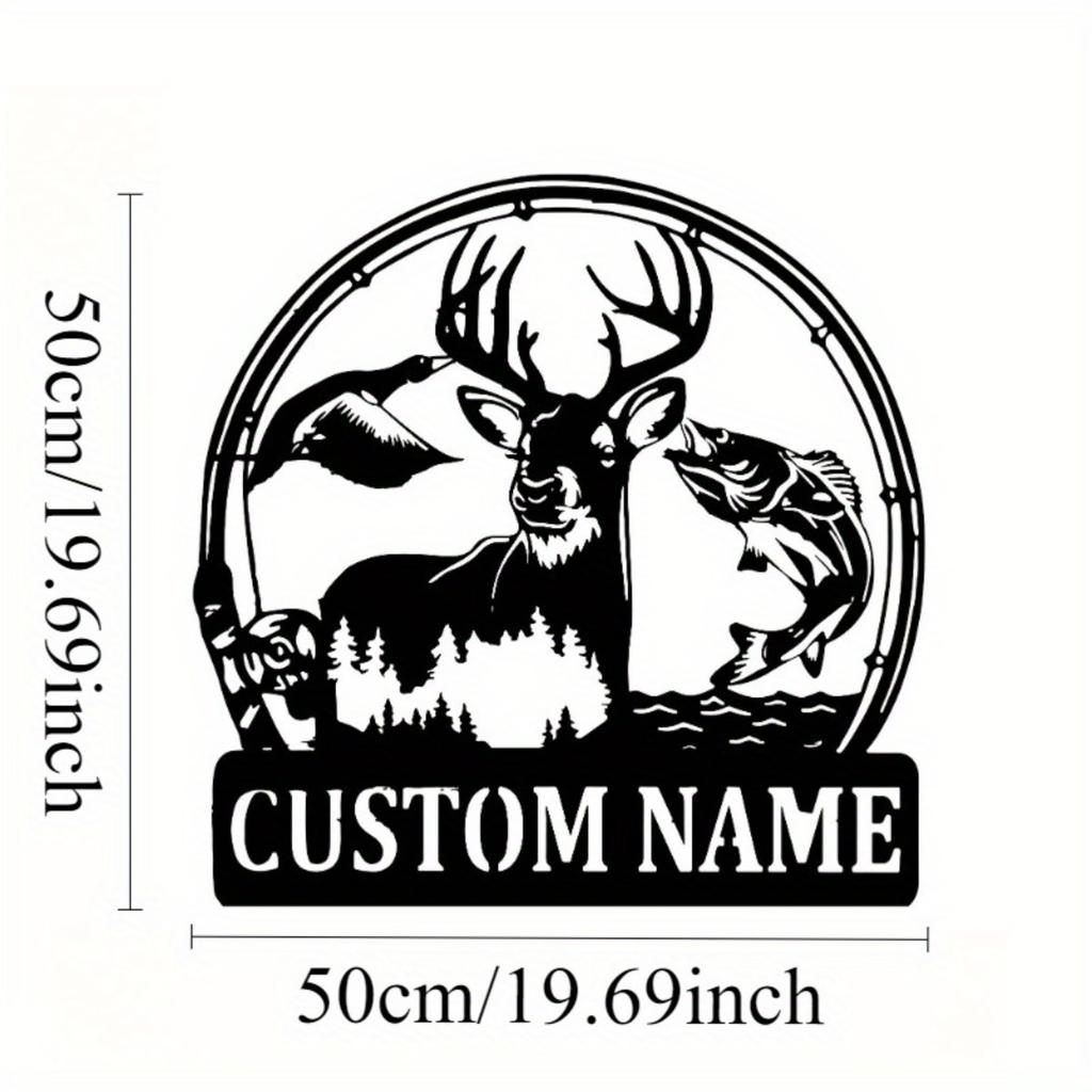 Customizable Metal Family Name Sign Black Iron Wall Art for Home Living Room Outdoor Patio Decor