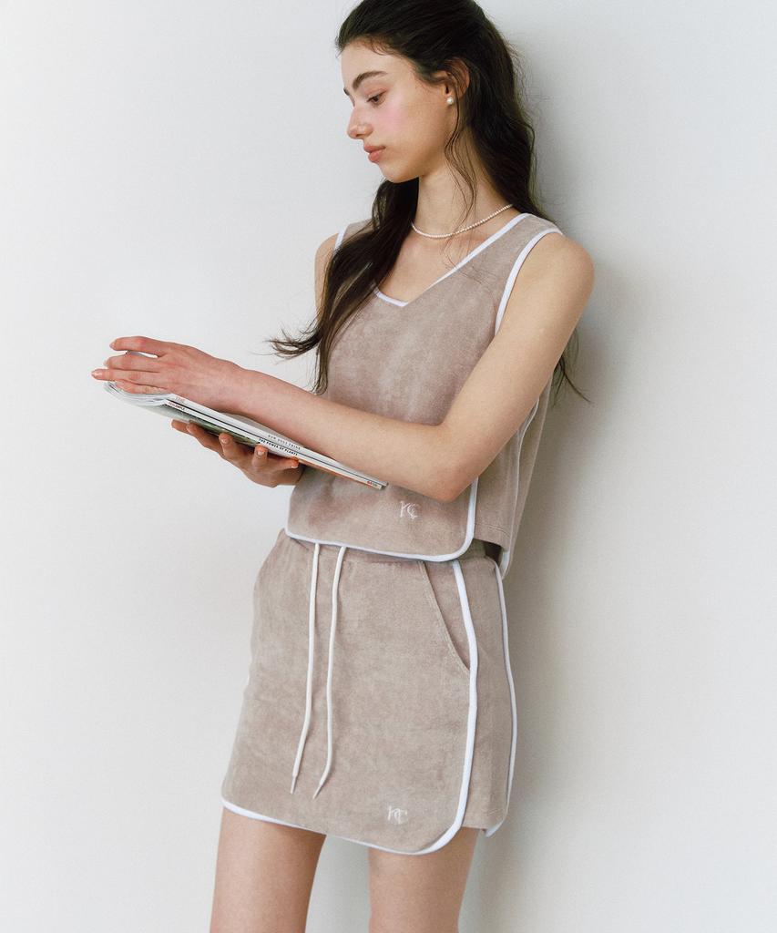Neimkategoli Blair Terry Skirt_Matte Beige (Built-In Shorts)