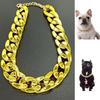 Collar para mascotas Collar para perros medianos y pequeños Joyería Perro Bully Cadena de oro Accesorios para mascotas