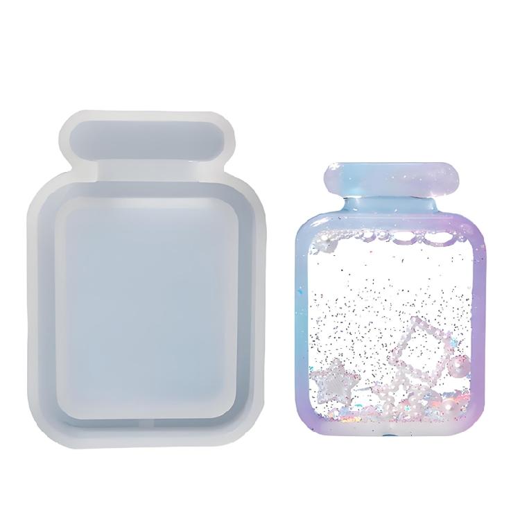 Easy To Use Silicone Sand Timer/Drift Bottle Mold For Handmade Keyring And Charm Creative Jewelry Making Tool