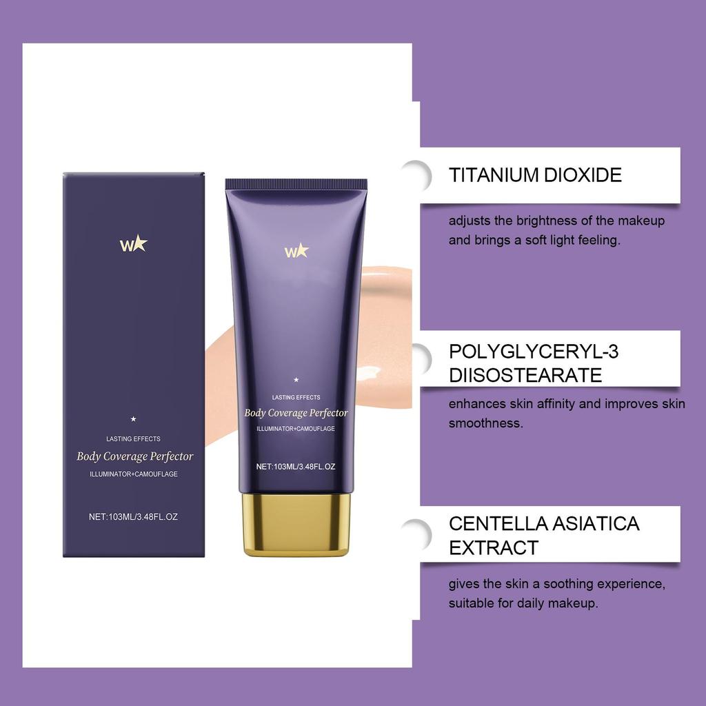 Body Concealer Cream for Tattoo Coverage And Scars On Legs Arms and Face, Long Lasting Waterproof Full Coverage Concealer For Women Men 1 PC