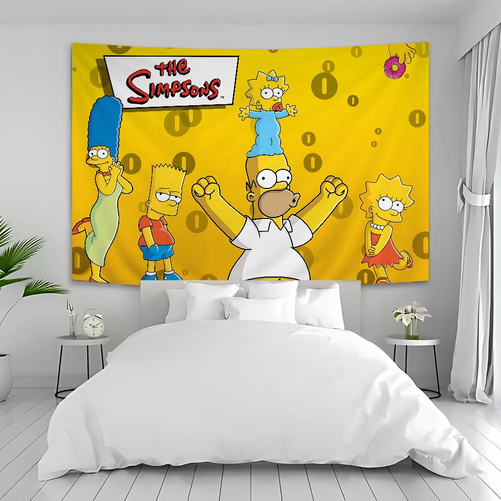 Cartoon The SSimpsons Colorful Tapestry Wall Hanging Bohemian Wall Tapestries Mandala Wall Hanging Sheets