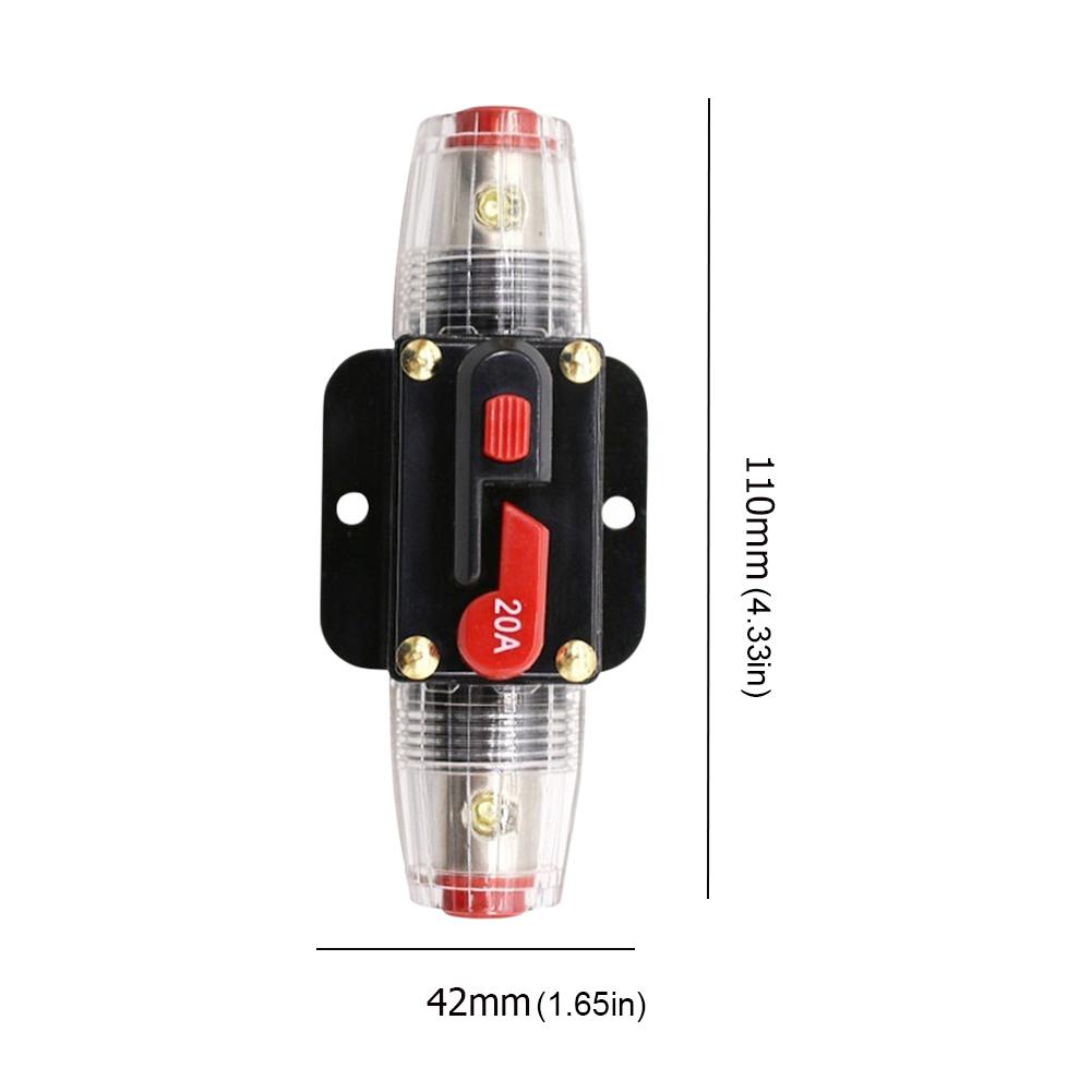 20A 30A 40A 50A 60A 80A 100A 125A 150A Resettable Circuit Breaker 12V 24V DC Car Truck Audio Resettable Fuse Circuit Breaker