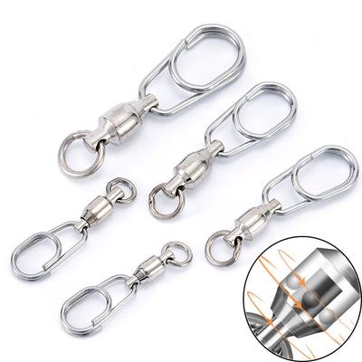 Ring Verbinding Ring Visserij Gereedschap Ovalen Splitringen Lokaas Connector Gehaakte Snap Vis haak Draaier