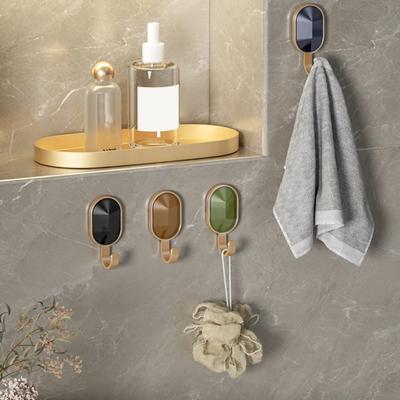 2Pcs Storage Hook Punch-free Wall Mounted Traceless Light Luxury Door Self Adhesive Hanger Hooks Household Products