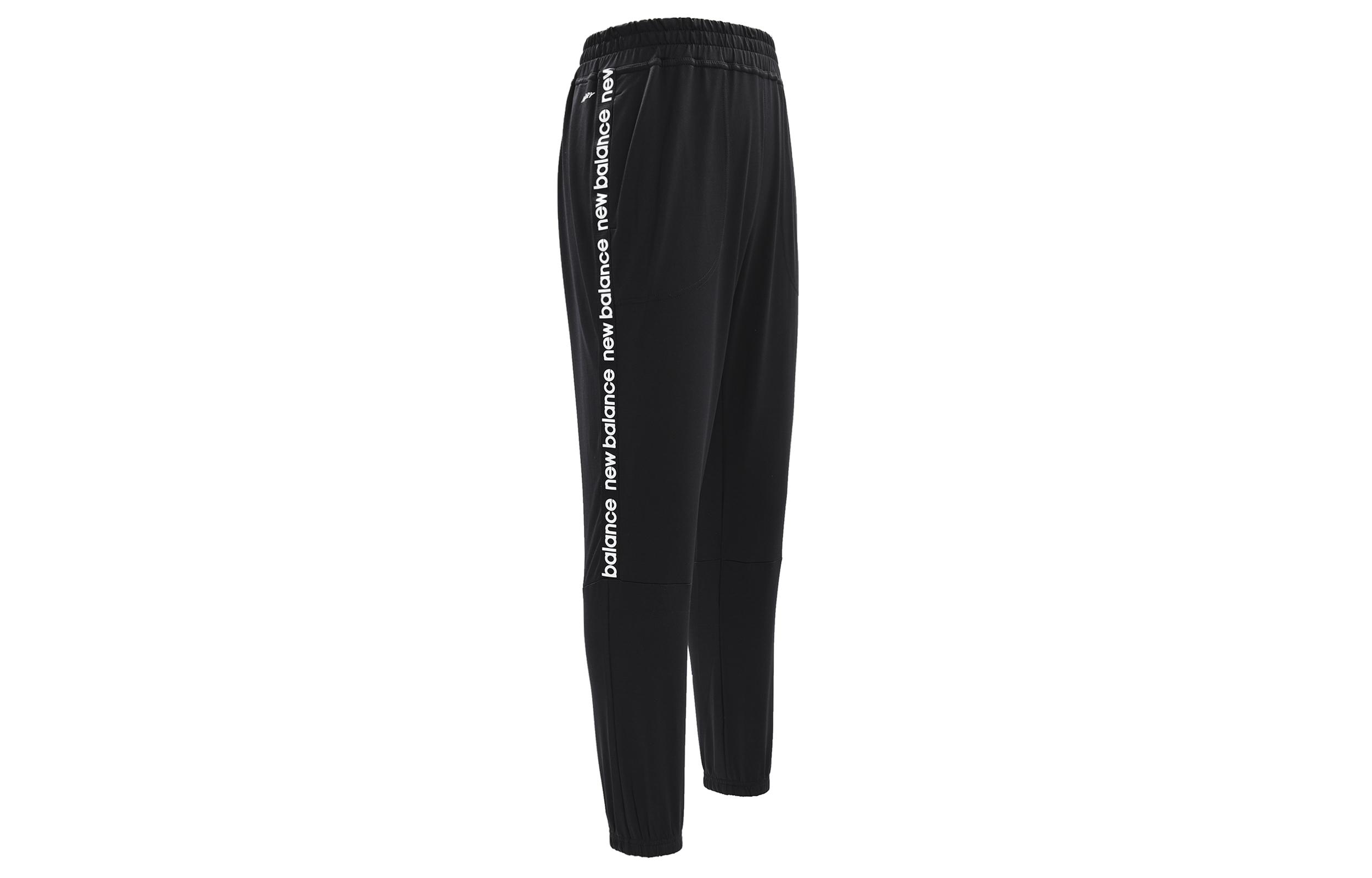 New Balance Knitted Sweatpants Women s Black Moderate Cuffed Pants AWP31181-BK M
