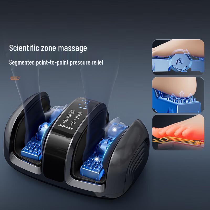 AUX Leg & Foot Massager with Heat Therapy CN plug (adapter included)
