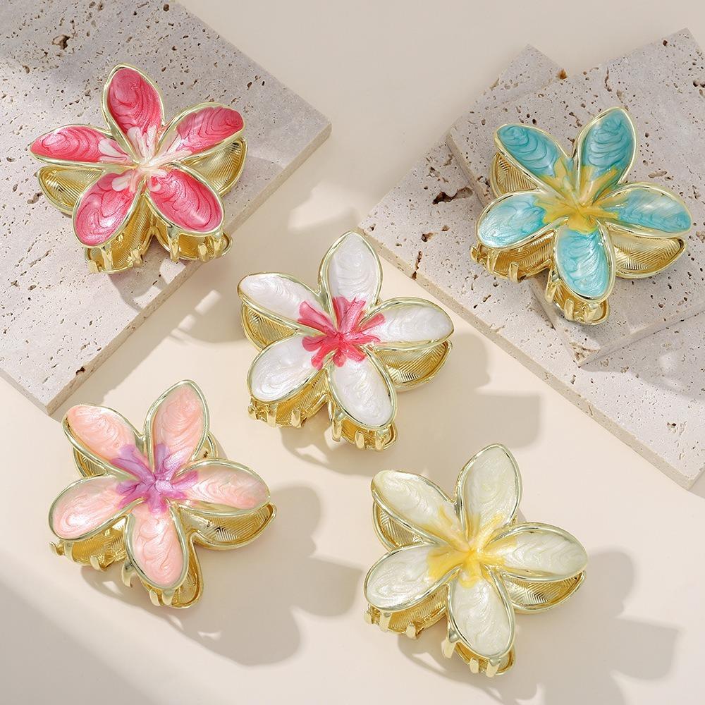 1/3Pcs Hair Accessories Hawaiian Flower Clips Alloy Lily Flower Hair Claws  Hairstyles