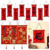 Red 2026 Spring Festival Couplets Flannel New Year Hanging Decoration Simple Home Ornaments