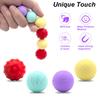 4Pcs/Set Magnetic Sensory Ball Fidget Toy Stress Relief Textured Ball Quiet Home Office Work Decompression Gadgets Stocking Suffers