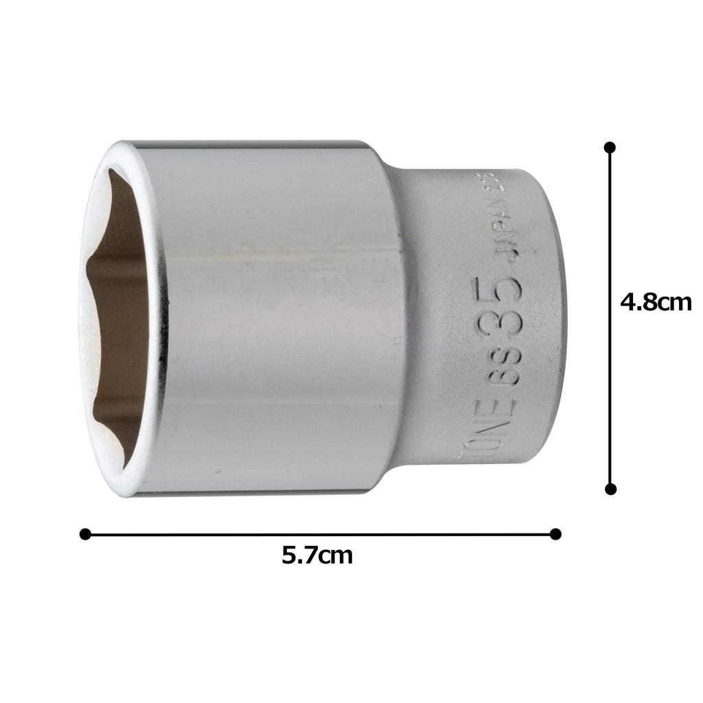 Tone Socket 35mm Width 6S-35 (Hexagonal), 19.0mm (3/4") Drive,