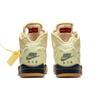 Off-White X Air Jordan 5 SP Sail Unisex Sneakers Cream Fire-Red Muslin DH8565-100