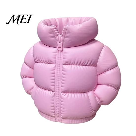 Pen Holder Puffer Jacket Shaped Cup, 3D Printed Desk Organizer, Creative And Pencil Coat for Makeup Brushes, Home Office Decor Classroom Organizer