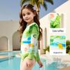 ASK JUNIOR Girls' Long Sleeve Chlorine-Resistant One-Piece Swimsuit