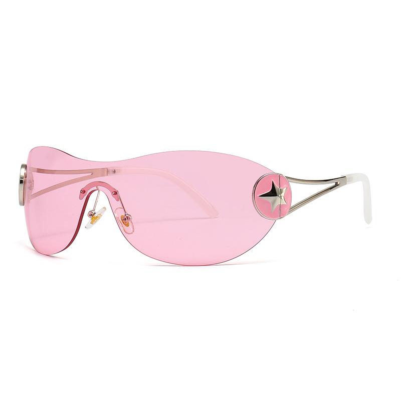 One-piece INS wind one-piece sealing glasses charm modern retro sunglasses trendy street sunglasses