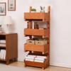 Storage Rack with Slanted Bins Open-Front Toy Shelf Space-Saving