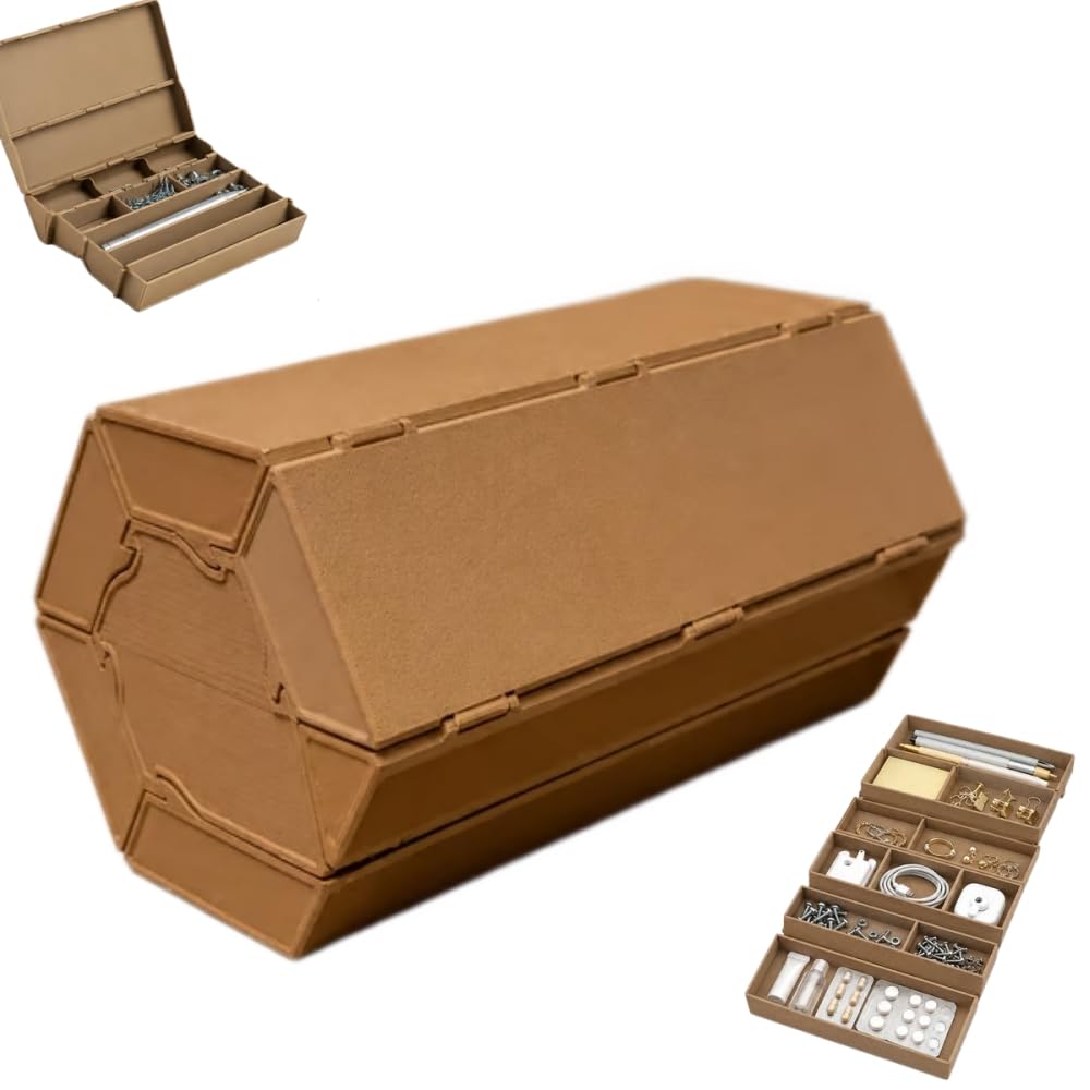 Modular 3D Printed Storage Box Stackable Design Durable Material Easy Assembly Practical Storage Solution for Home Office and Workshop