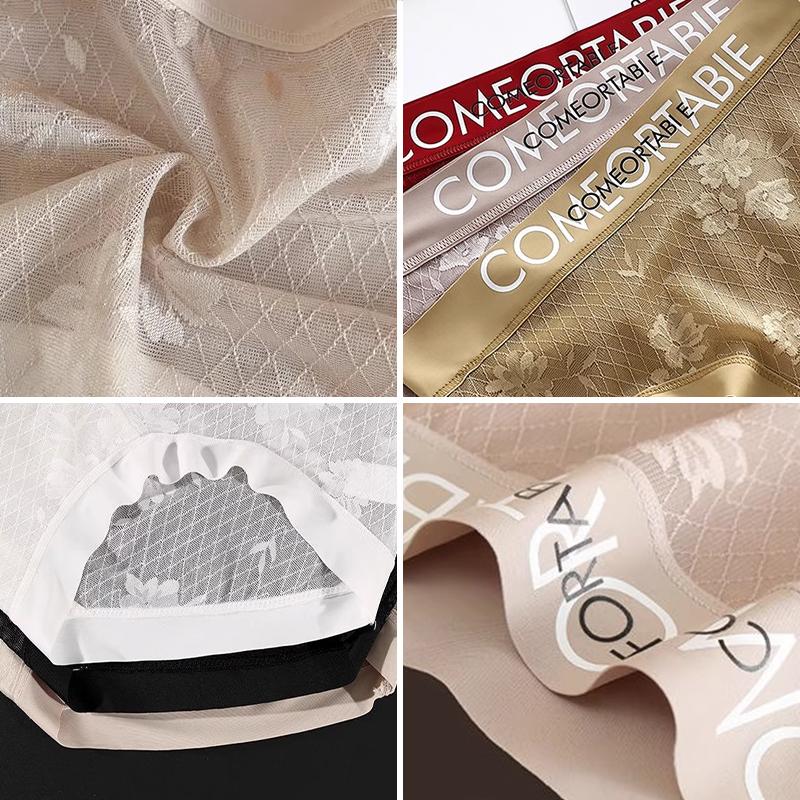 Women's Lace Panties Sexy Undrwear Seamless Comfortable Underpants Middle Waist Panty Fashion Ladies Underpanties