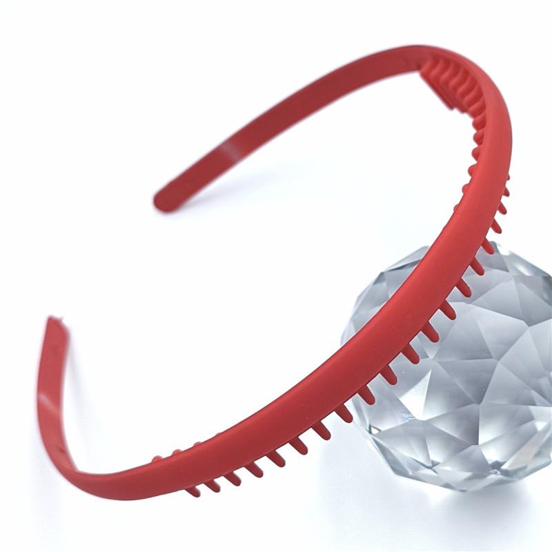 Vogue Peigne à cheveux Bandeaux Bandeau avec dents Accessoires de cheveux simples Couleur bonbon Femmes Cerceau de cheveux Couleur Morandi Mode Couleur unie Nouveau Haute qualité