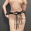 Casual Outfit Tassels Belt Traditional Styles Belt Versatiles Dress Waist Belt for Women Fashion Accessory