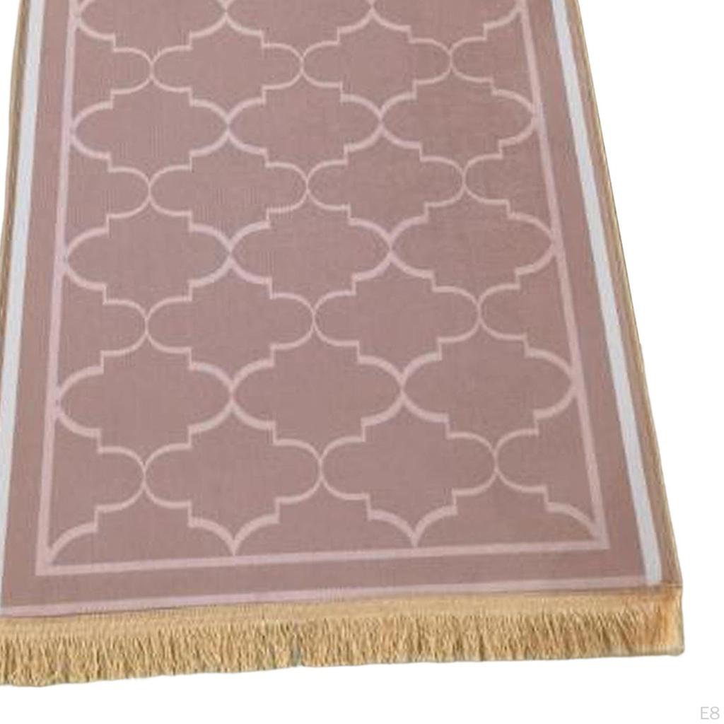 Elegant Prayer Rug ,Worship Carpet Mat ,Doormat Floor Mat, with Tassel ,Area